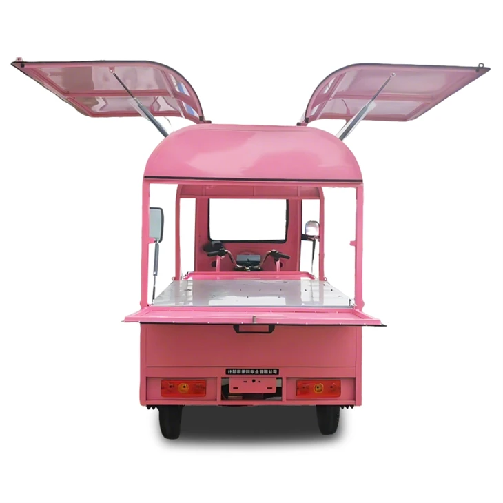 Pink Mobile Kitchen Heavy-Duty Electric Trike factory